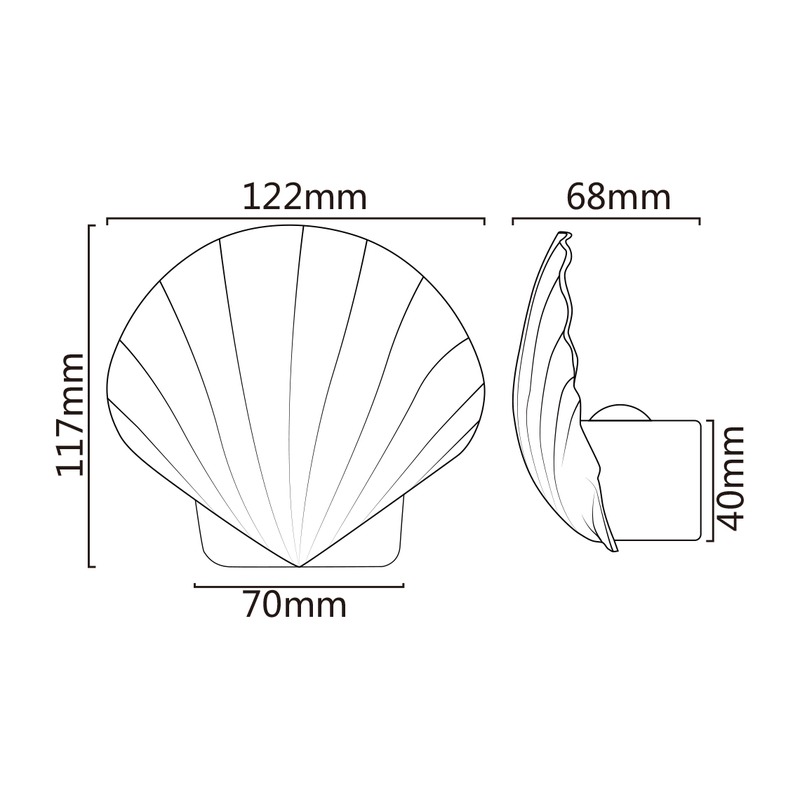 Applique DILISHELL IP65A22 3W 60Lm/W AC85-265V - image secondaire