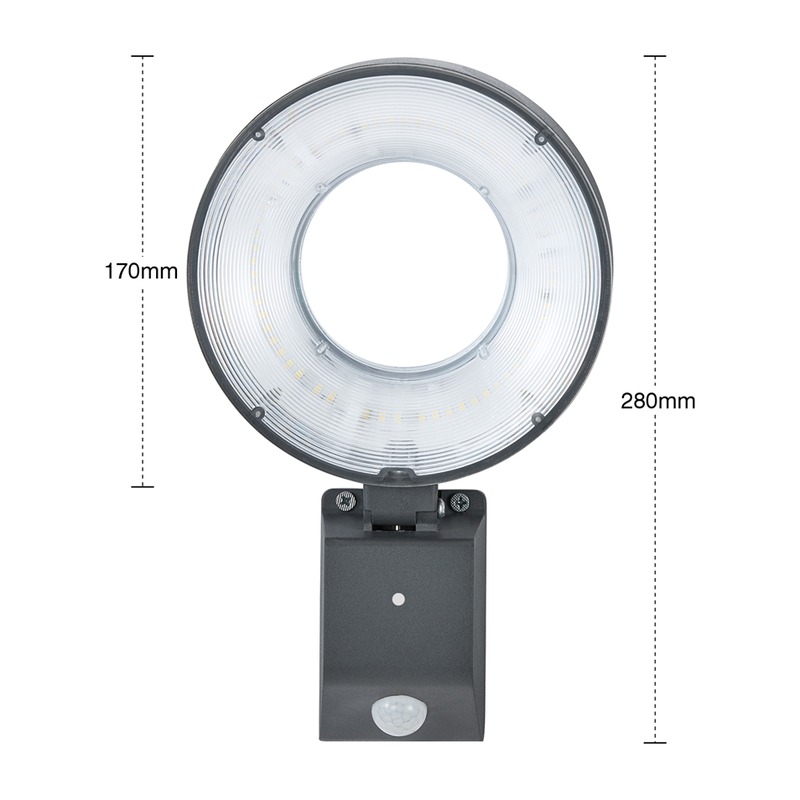 Applique Solaire DILIWEN 20W 110Lm/W PIR - image secondaire