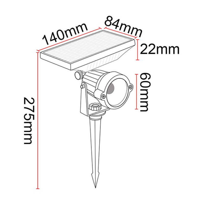 Garden Solaire DILIBEANIE 5W 70Lm/W - image secondaire