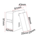 Liseuse DILIBED ALK25 3W 70Lm/W AC85-265V - image secondaire