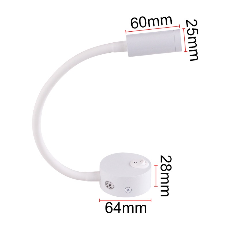 Liseuse DILIBED RL01A 3W 80Lm/W AC85-265V - image secondaire
