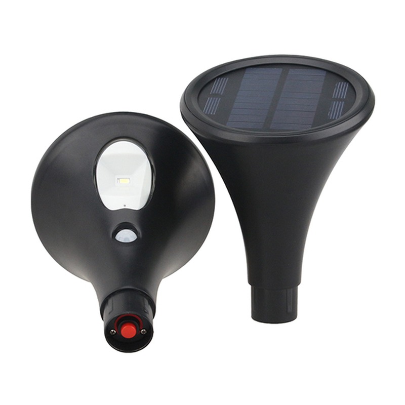 Borne Solaire DILIFAR 1W PIR 6000K 120° IP65 Φ106mm*H618mm 2pcs - image secondaire