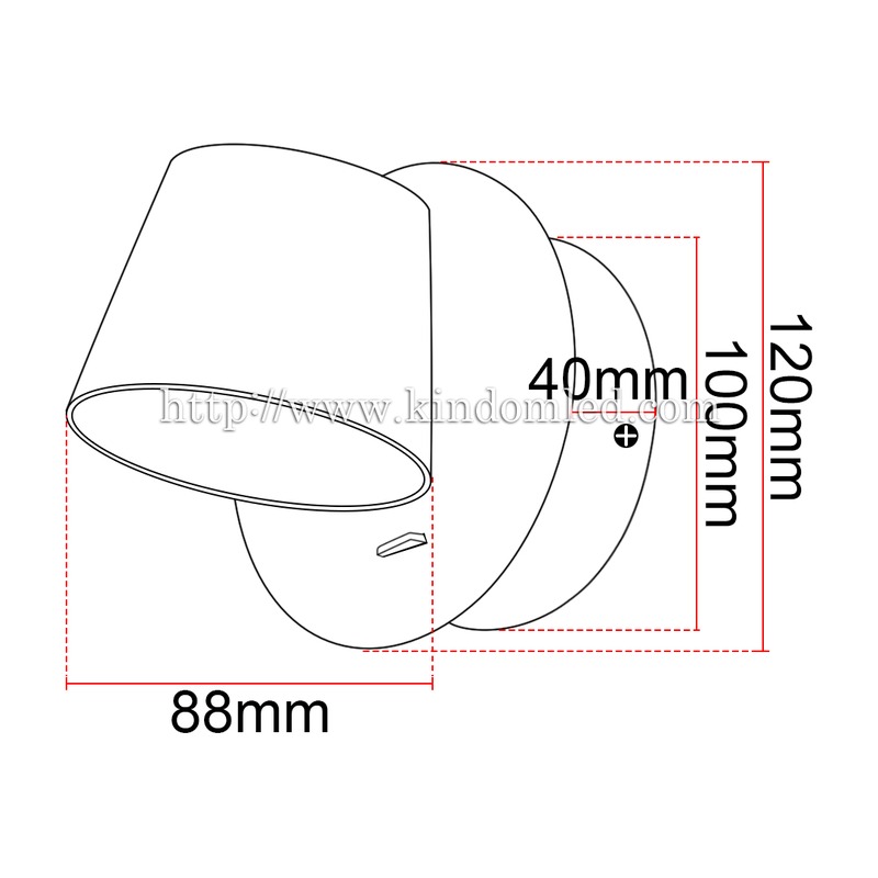 Liseuse DILIBED ALK13 5W 70Lm/W AC85-265V - image secondaire