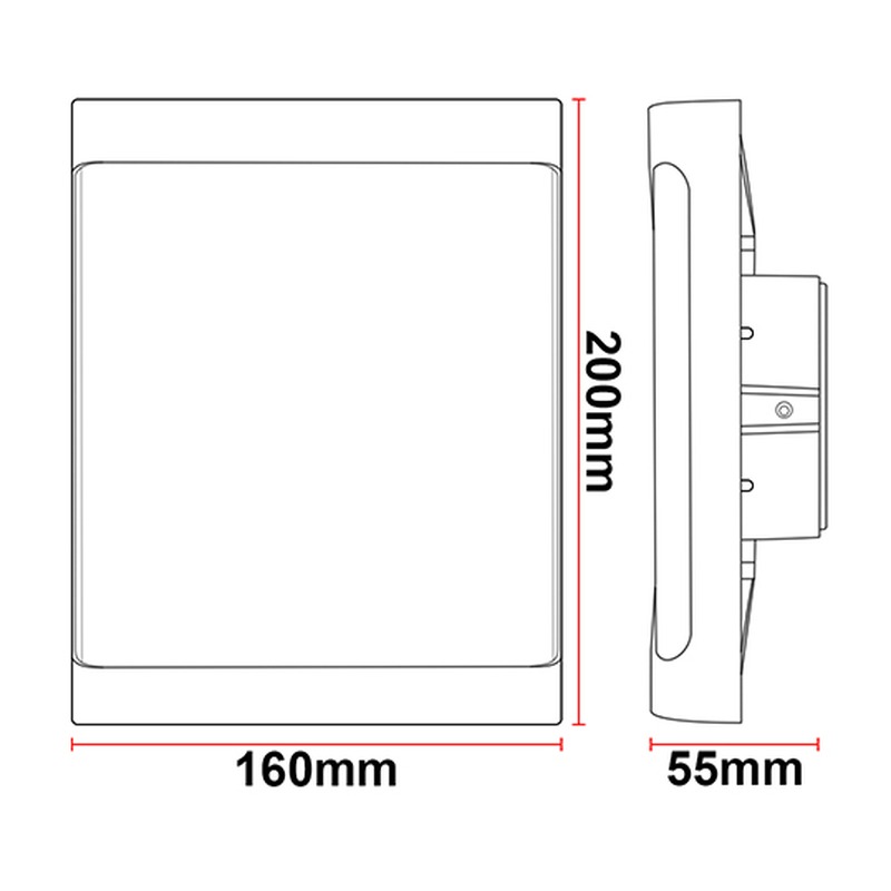 Applique DILIMINO A40 12W 80Lm/W AC85-265V - image secondaire