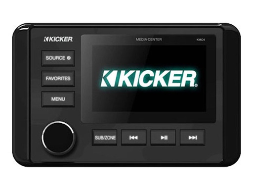 [BATAUD14300] Autoradio marine KM Bluetooth USB FM AUX 2 Zones Kicker 139,7*88,9*31mm E76,2*100mm KI-46KMC4