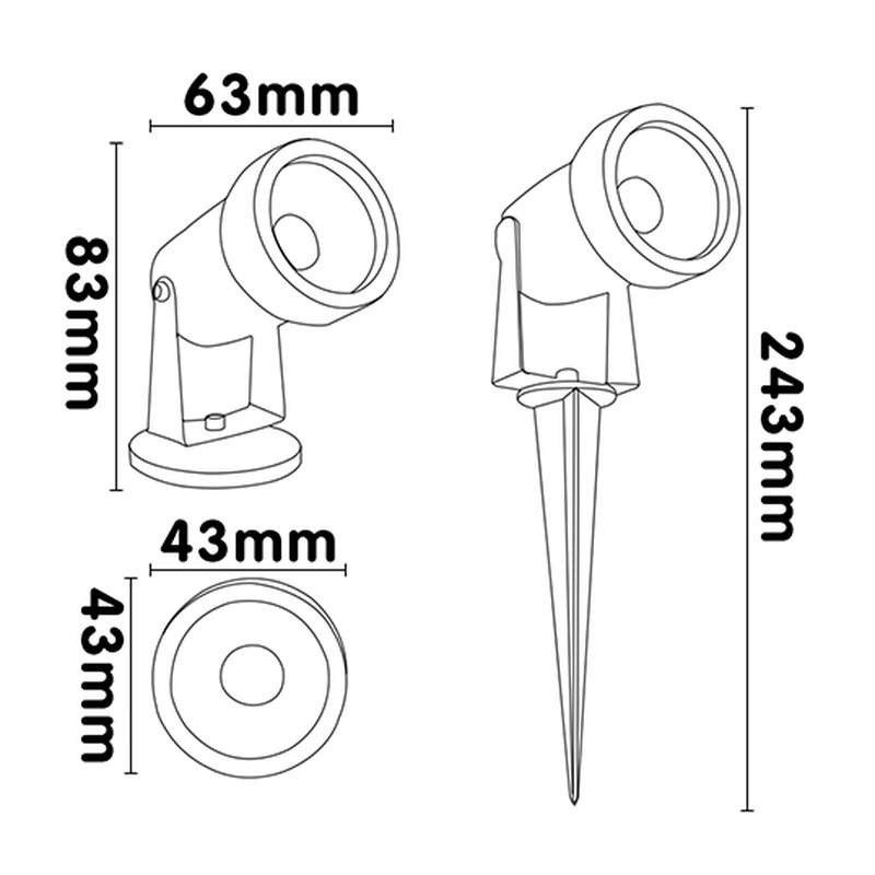 Garden Light DILIGARD D43 95Lm/W - image secondaire
