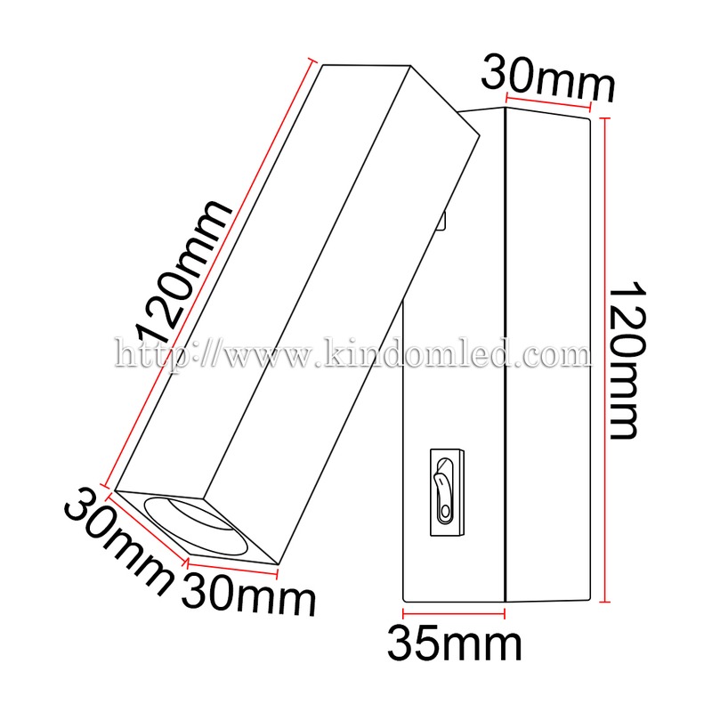 Liseuse DILIBED ALK01 3W 70Lm/W AC85-265V - image secondaire