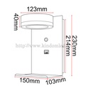 Liseuse DILIBED ALUK21 6W 70Lm/W USB AC85-265V - image secondaire