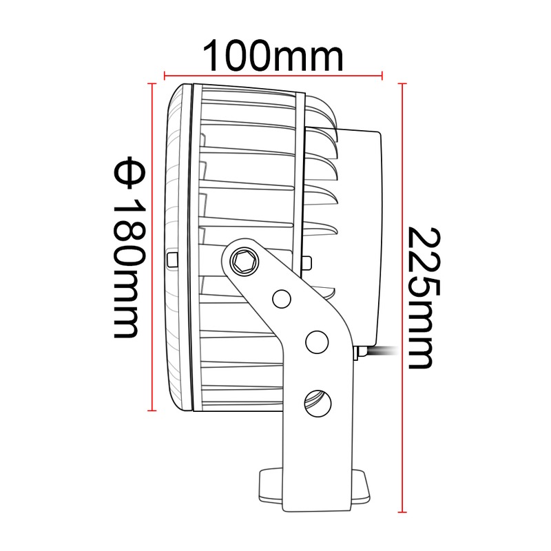 Wall Washer DILIROUND FLT01 110Lm/W AC100-265V - image secondaire