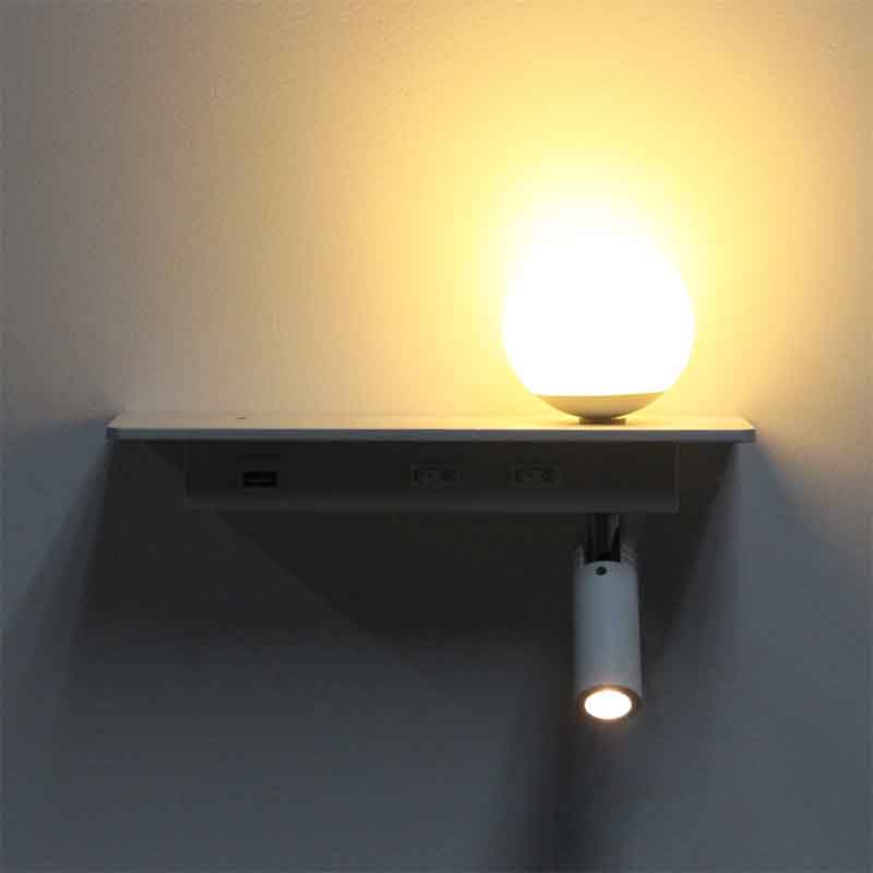 Liseuse DILIBED ALUK05 8W 70Lm/W USB AC85-265V