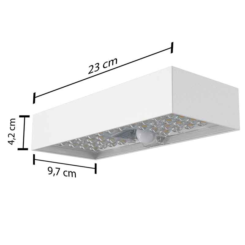 Applique Solaire DILIBRICK 6W 130Lm/W IP65 PIR