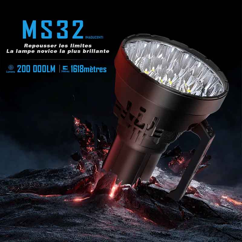 Lampe torche Imalent MS32 200000lm