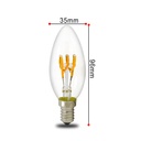 Ampoule LED DILIFIL C35 Bougie 90Lm/W IP20 Φ35×96mm AC85-265V