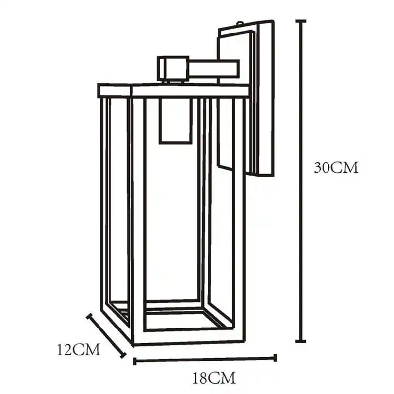 Applique DILIBIRD FLWL03-B E27 IP44