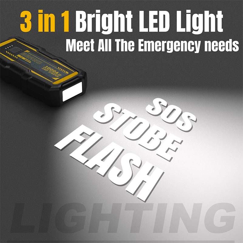 Booster de batterie S-T series 3en1 LED/Chargeur USB