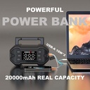 Booster de batterie S-T25 series 4en1 Gonfleur/LED/Chargeur USB DC12V - 8