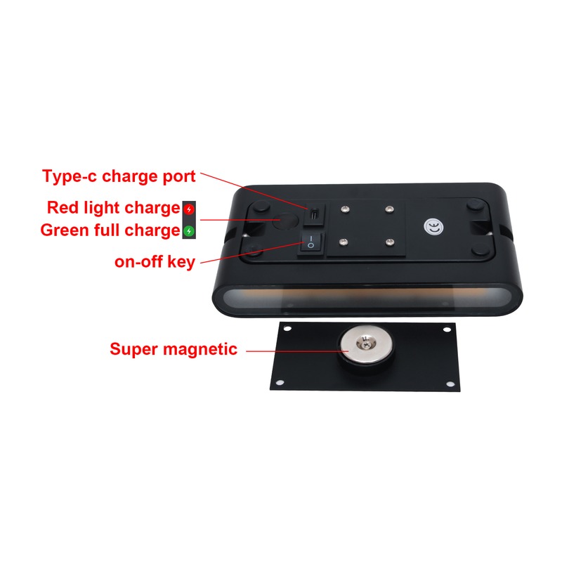 Applique magnétique DILISMOOTH ALR01 12W 60Lm/W Batterie Aimanté - image secondaire