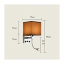Liseuse DILIBOXLIS ALUK30 E27+1W 70Lm/W USB AC85-265V - image secondaire
