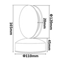 Applique DILITRICK 8W 40Lm/W AC85-265V - image secondaire
