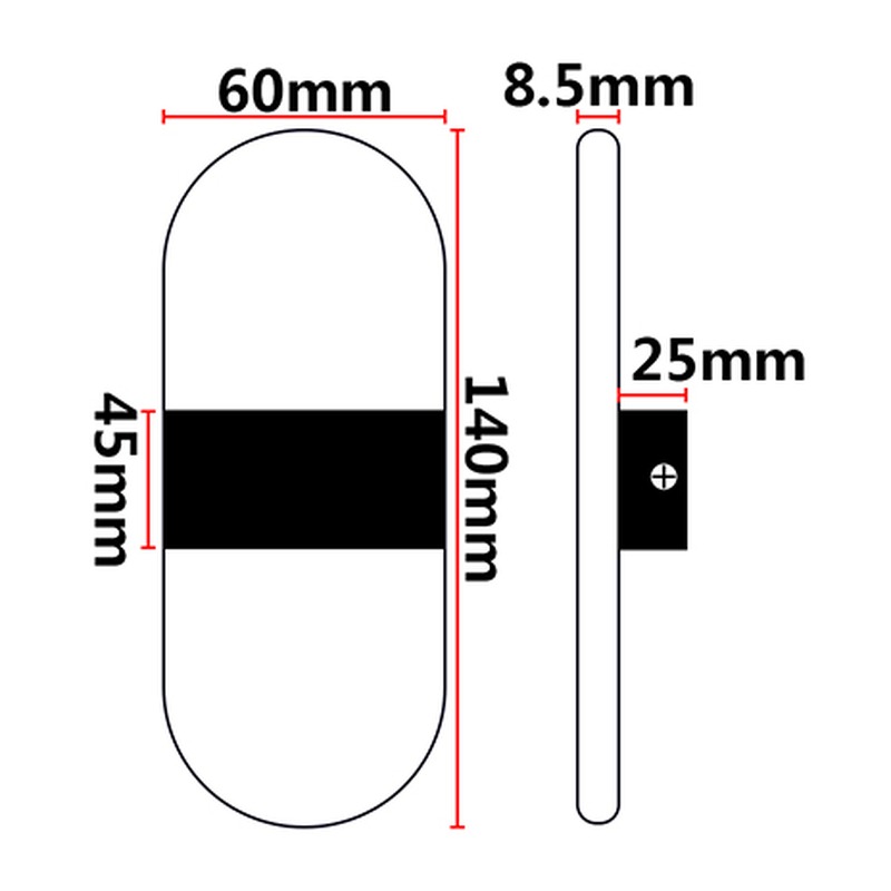 Applique DILIACRY PR 60Lm/W AC85-265V - image secondaire