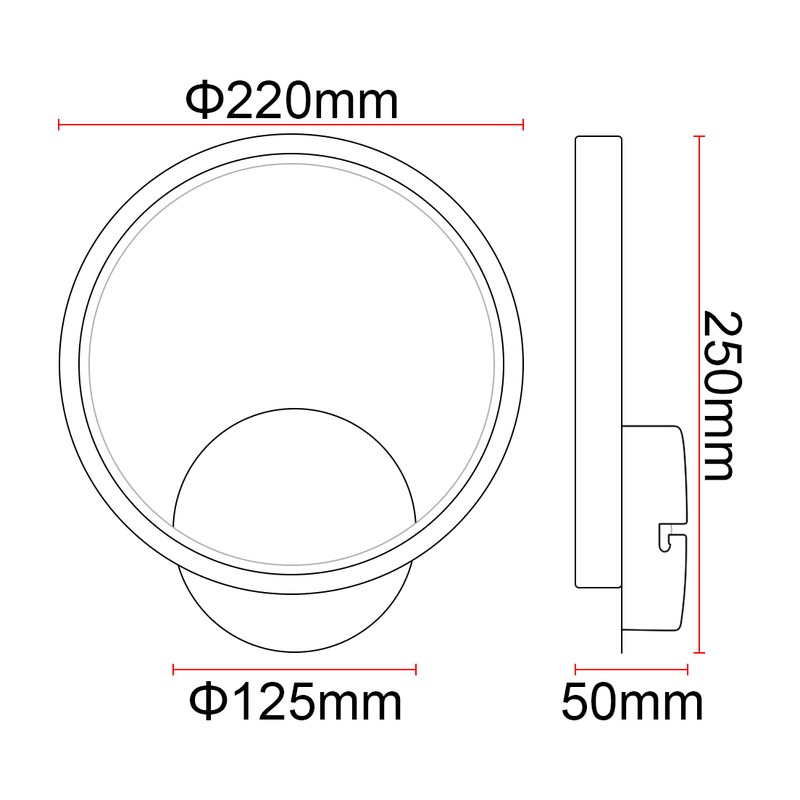 Applique DILICOIL ALR01 10W 90Lm/W AC85-265V - image secondaire