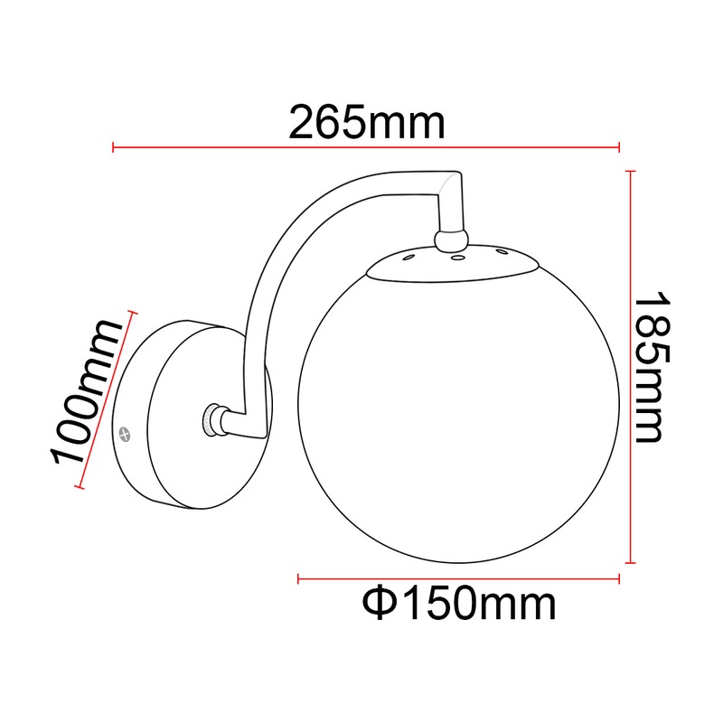 Applique DILIDROP ALH E27 90Lm/W AC85-265V - image secondaire