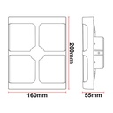 Applique DILIMINO A41 12W 80Lm/W AC85-265V - image secondaire