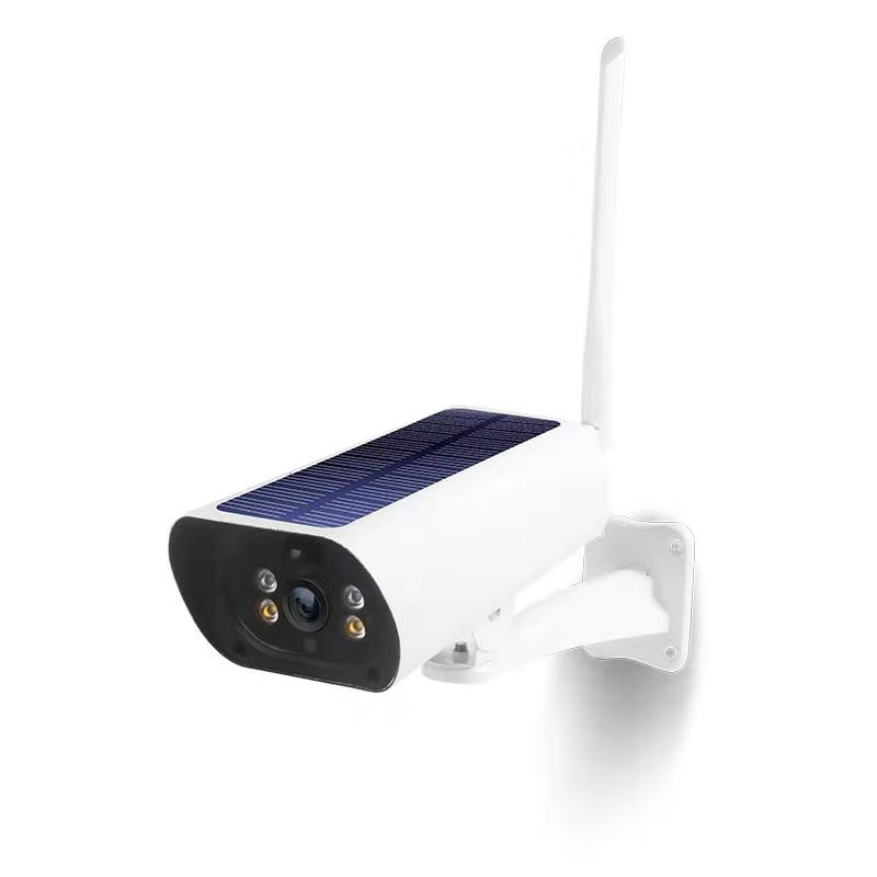 Caméra Wifi Solaire 1080P 2.0MP 3.6mm Sony PAL IR 10mètres APP Blanc IP66 SD/AUDIO PST-SC03