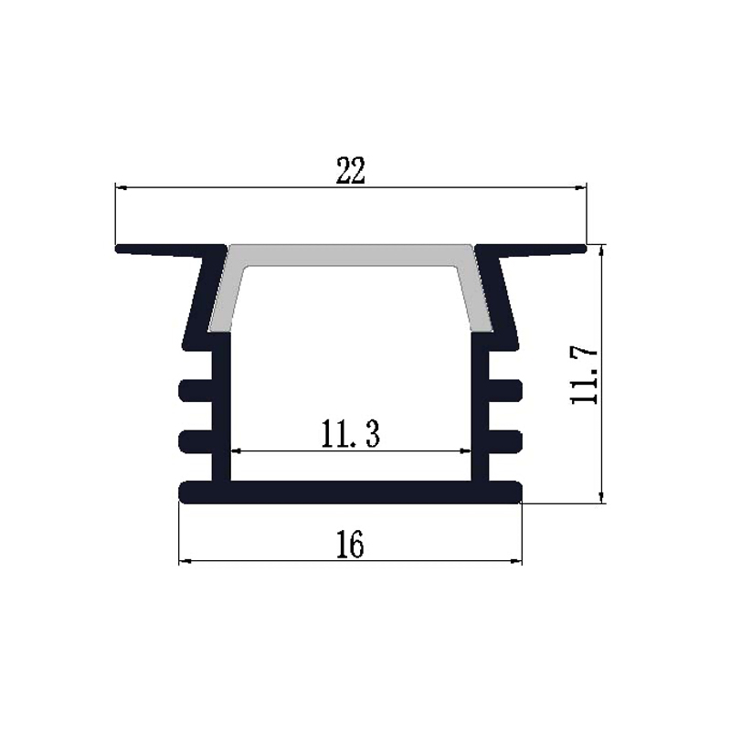Profilé Alu KD-LSP22-06 (copie) (copie)
