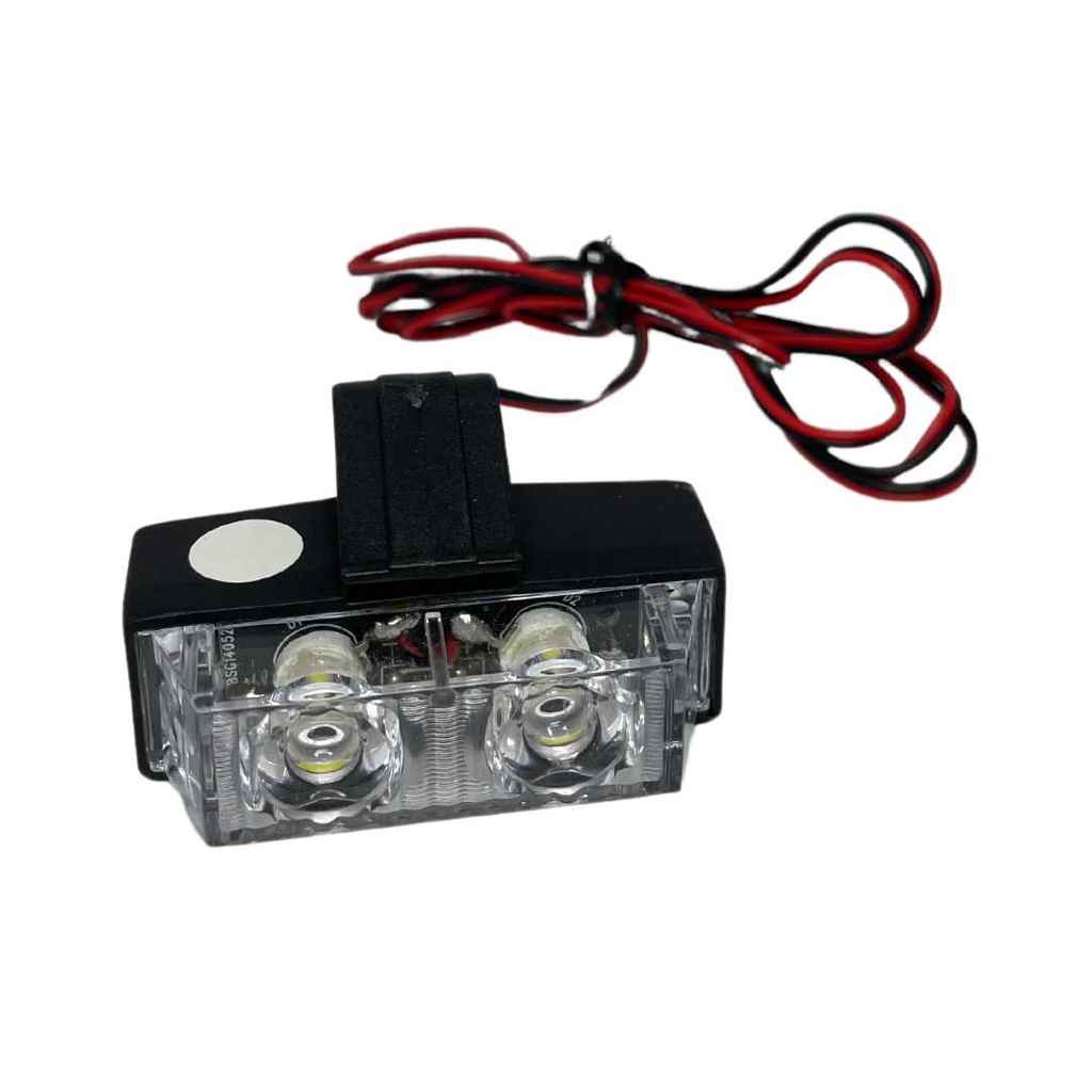 Flasher calandre 4LED 4W 8modes Blanc/Orange DC12V DL1006-6A