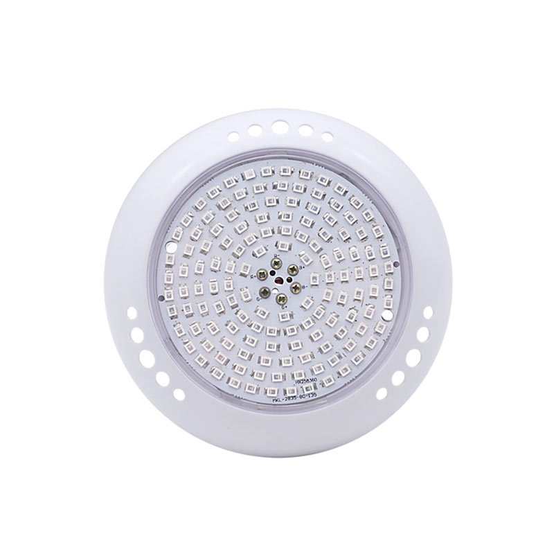 Ampoule piscine 25W RGB contrôleur 4fils 18HP3W Plastique Blanc 1750Lm IP68 290*49,5mm DC12V HG-PL-18X3W-C2-X (copie)