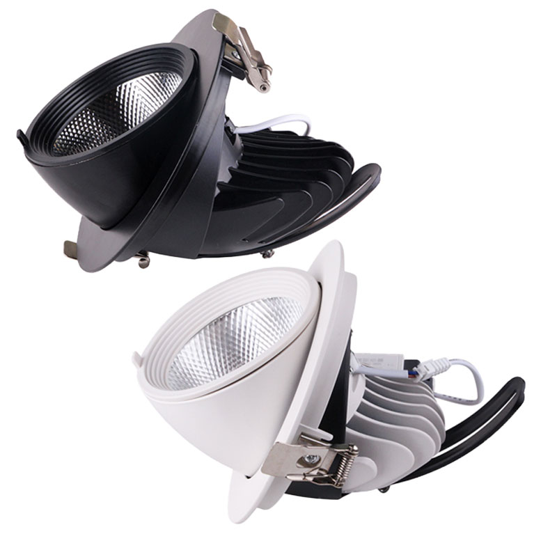 30W Trunk COB 4500K Blanc Rond 3000Lm 24° IP54 165*155mm E145mm AC85-265V 50-60Hz (copie)