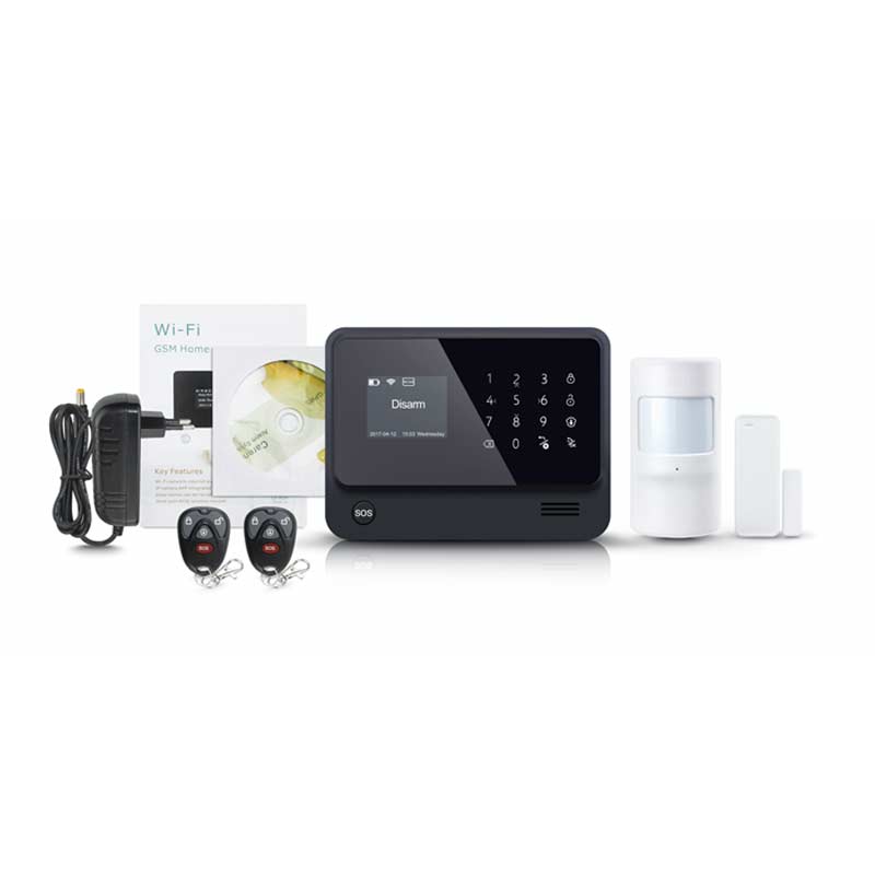 Centrale d'alarme wifi sans fils APP batterie IP20 180*135*25mm AC180-240V 50-60Hz PST-G90B