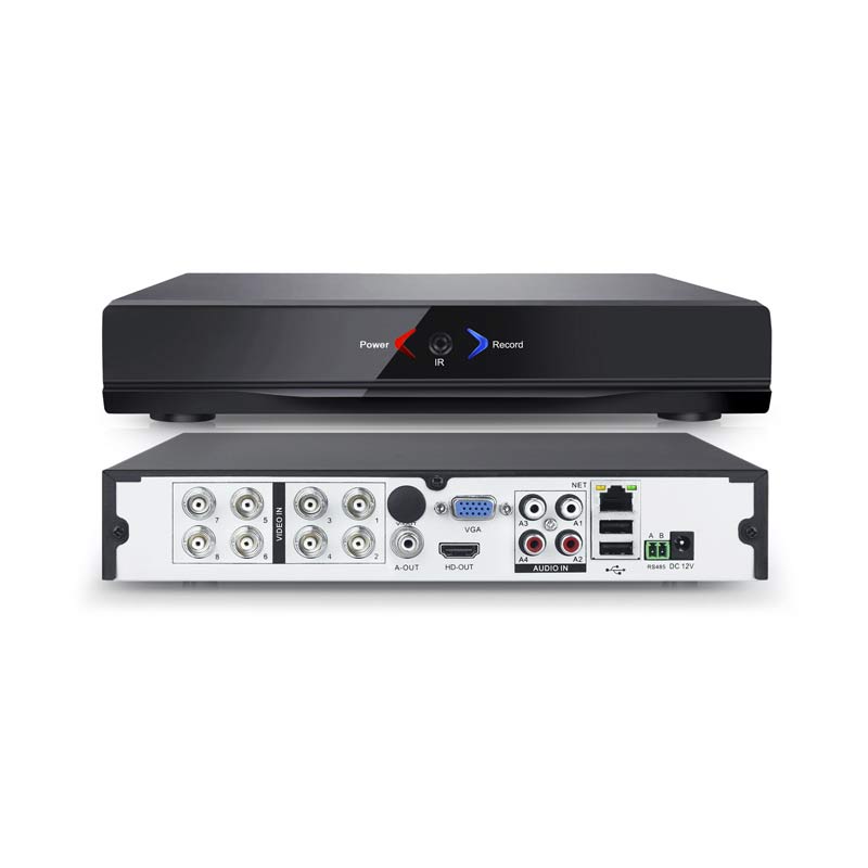 Enregistreur DVR 8Ch 1080N 5en1 AHD/CVI/TVI/CBS/IP H264 APP HDMI/VGA/RJ45/2USB IP20 DL-AHR008NA