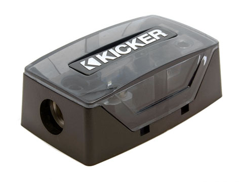 Porte fusible entrée 1x1/0-8GA sortie 2x4-8GA Kicker 91*56*34mm KI-46FHD