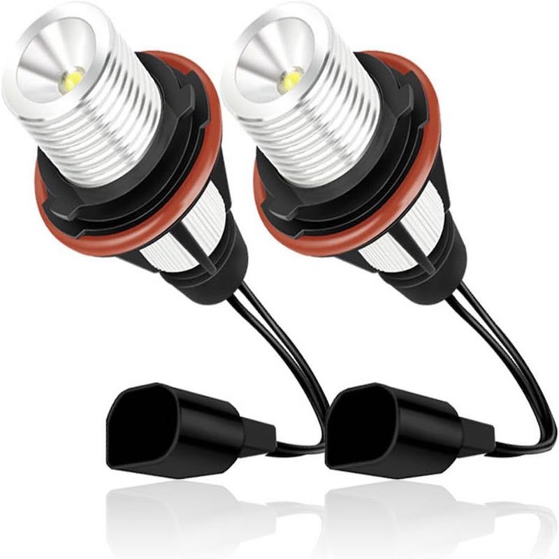 Ampoules LED angel eyes BMW 80W E39 E60 E65 6000K DC12V