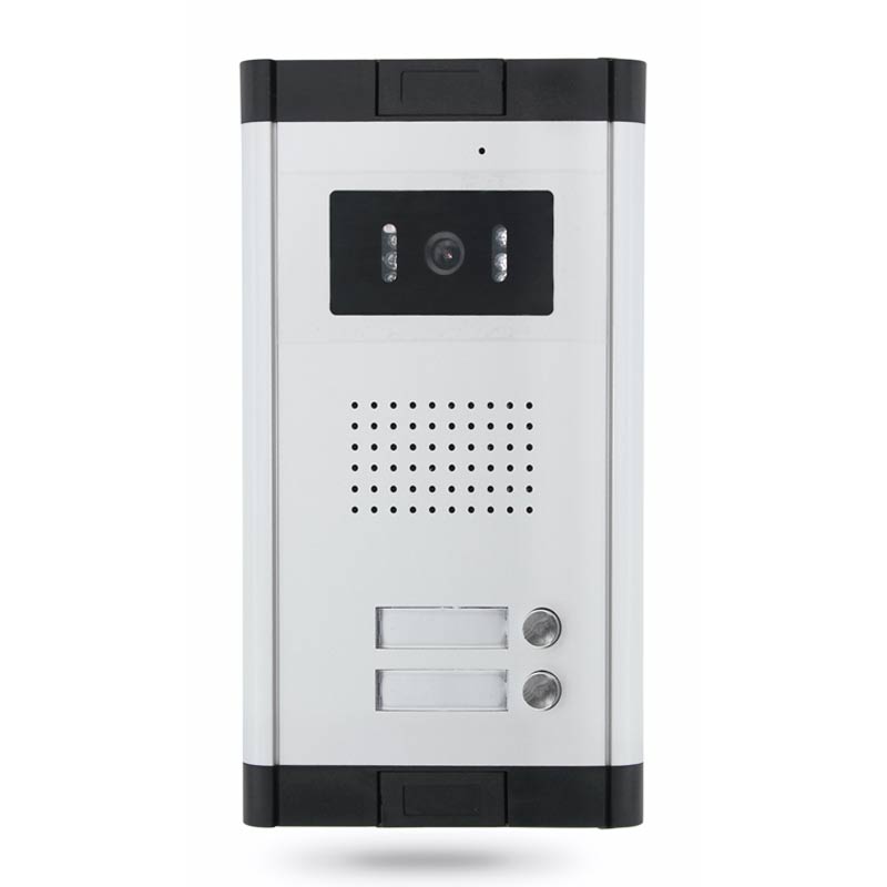 Vidéophone 2Ch Gris IR IP66 216*122*33mm DC12V PST-VD01-2