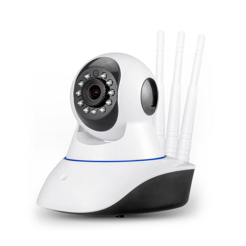 Caméra Wifi/IP PTZ360° 1080P 2.0MP 3.6mm Sony PAL IR 20mètres Carte SD Micro/Hp APP RJ45 Blanc IP20 133*113*130mm DC5V 2A  PST-G90-IPC-U
