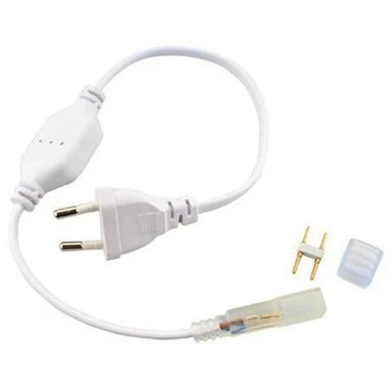 Câble alimentation 50Cm pour néon flex LED  8*16mm AC220V
