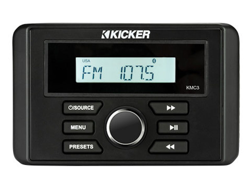 Autoradio marine KM Bluetooth USB FM AUX Kicker 112*31mm E7,62*100mm KI-46KMC2 (copie)