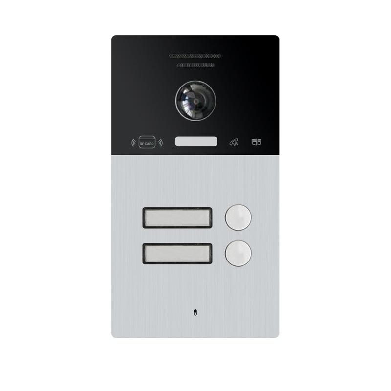 Vidéophone Gris IR IP65 2 canaux + RFID Tuya APP IP CAT5 POE Bcom87253-2C