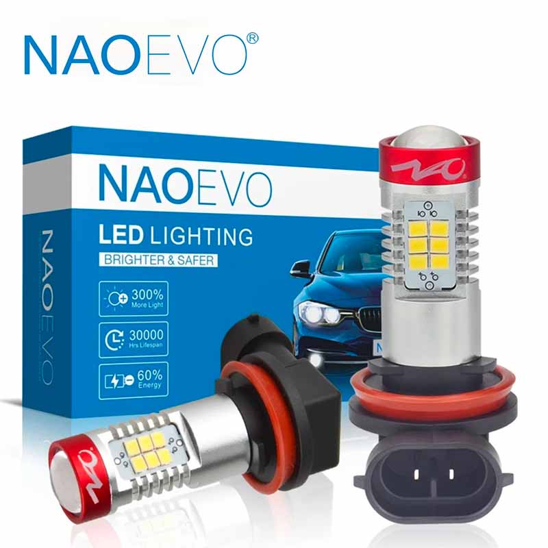 Ampoules LED H16/5202 21SMD2835 6W 1300Lm Blanc 6000K DC12V