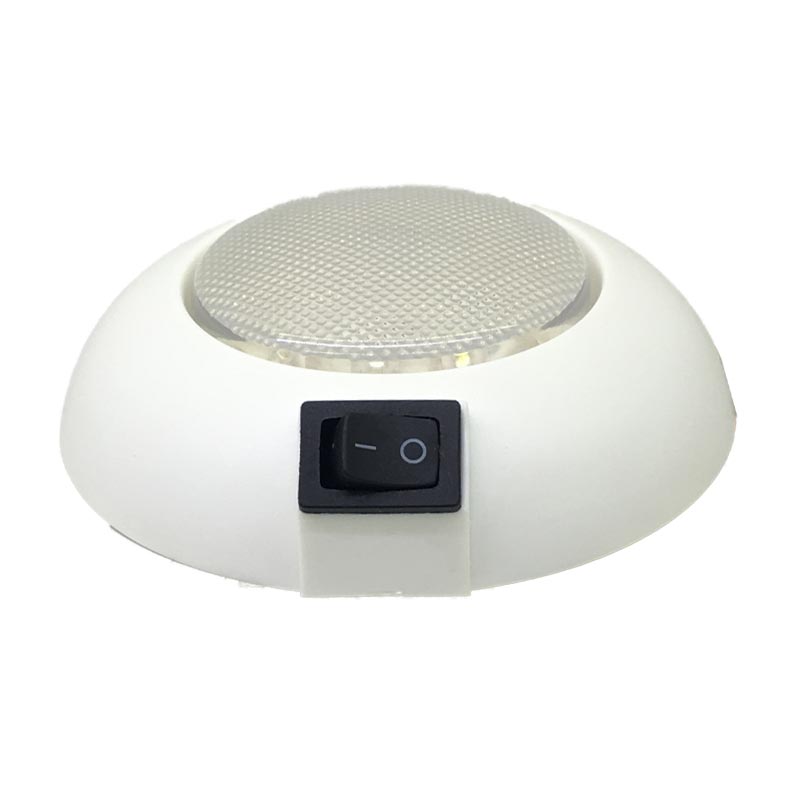 Lumière de courtoisie Ronde 4 pouces On/Off 18SMD Blanc 12V 108 Lm SF40136-2