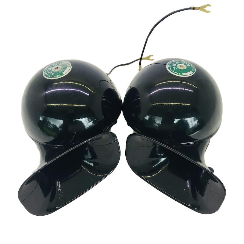 Klaxon électrique Turbine Mitsuba Horn 2 Trompes Métal Noir DC12V DL-35