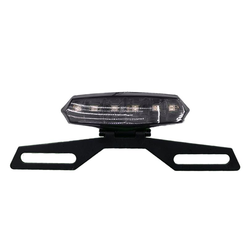 Feux arrière moto Veilleuse/Stop Blanc 6000K + Rouge  DC12V MT6