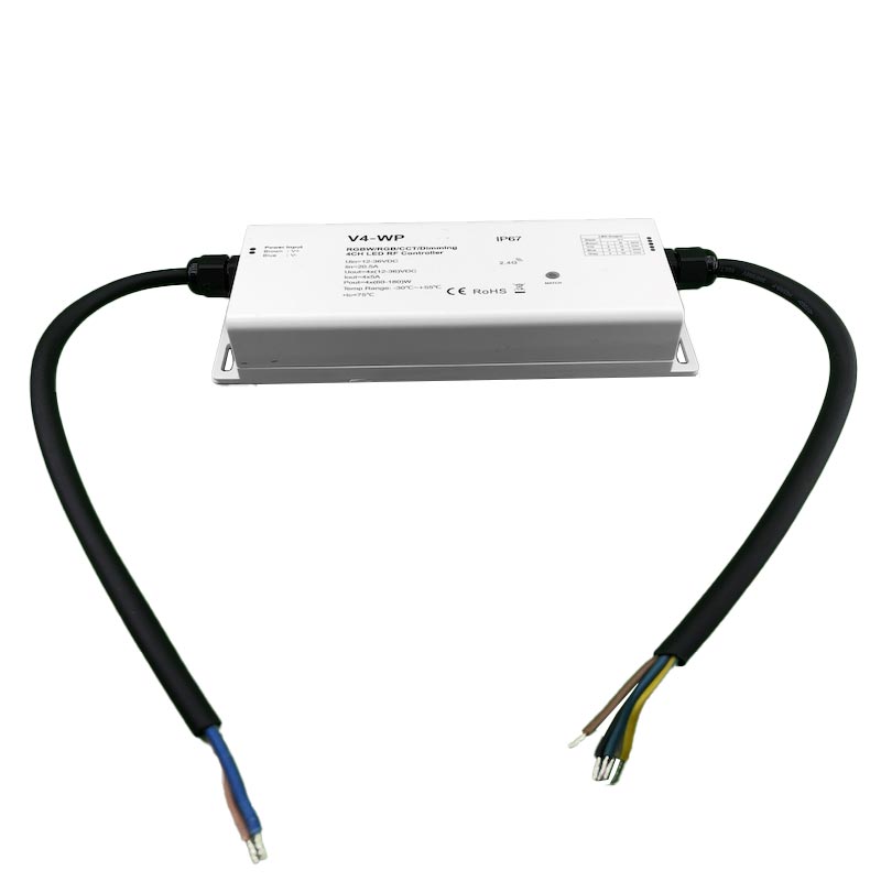 Contrôleur RGB 4CH/5A V4-WP IP67 170*78*38mm RF DC12-36V