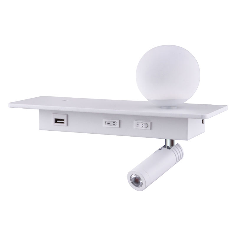 Liseuse DILIBED ALUK05 8W 70Lm/W USB AC85-265V