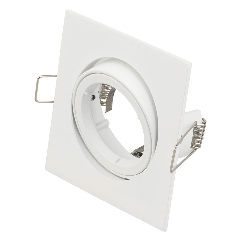 Collerette Carré ajustable 91*91*27mm EØ80mm GU10Ø50mm (copie)