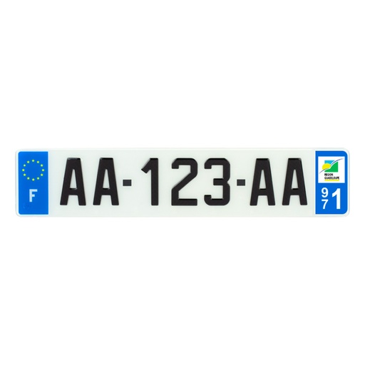 Plaque voiture 
