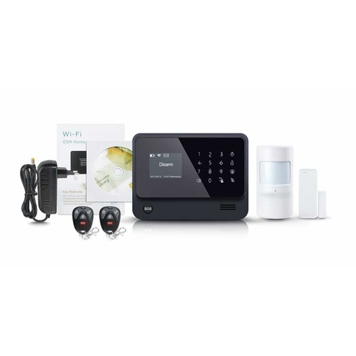 [ALARMCENT01928] Centrale d'alarme wifi sans fils APP batterie IP20 180*135*25mm AC180-240V 50-60Hz PST-G90B